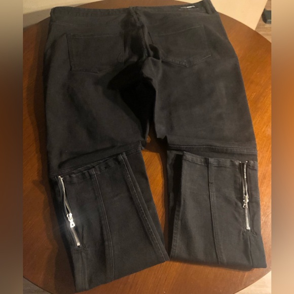 NWOT Fashion Nova Ryda Moto Skinny Jean - Black Size 42 - Picture 15 of 16